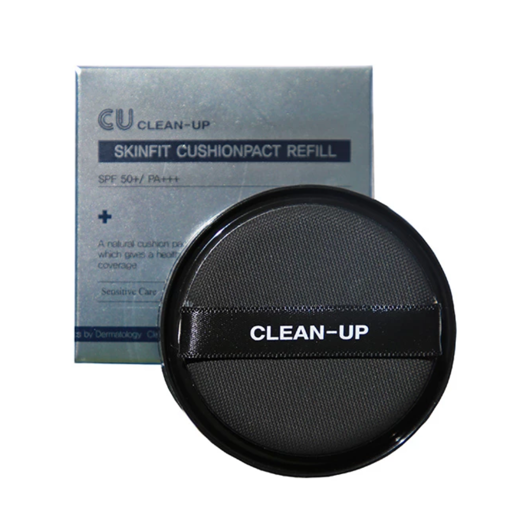CU SKIN No.21 Clean-Up Skinfit Cushionpact SPF 50+ / PA+++ Refill 15g - Змінний блок до інноваційного кушону (21 тон) CU SKIN No.21 Clean-Up Skinfit Cushionpact SPF 50+ / PA+++ Refill 15g - Змінний блок до інноваційного кушону (21 тон)